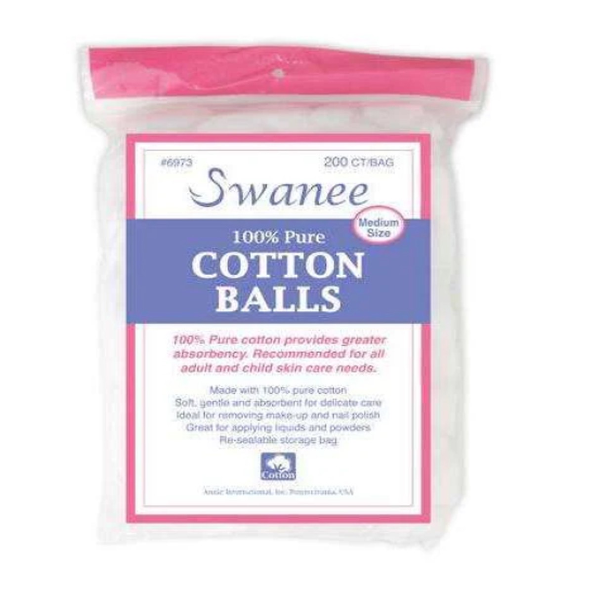 Swanee 100 Pure Cotton Balls #6973