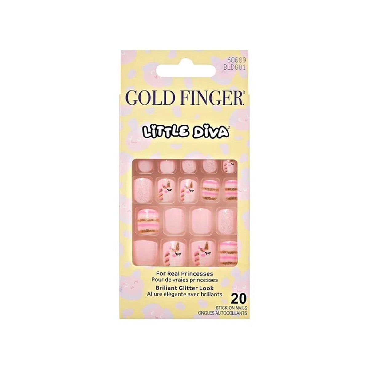 Gold Finger Kid Nails #BLDG01