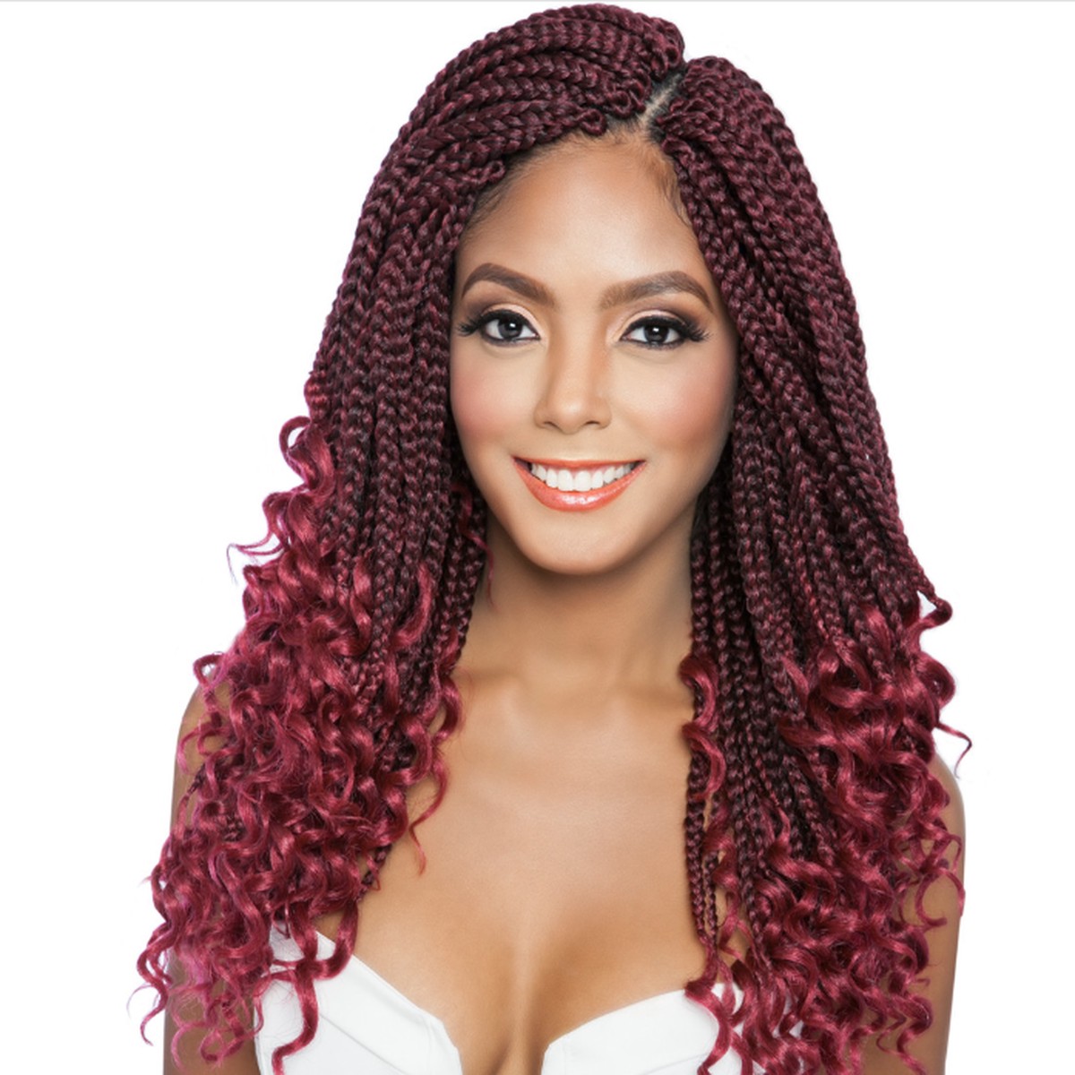 Afri 3x Curly Ends Box Braids 14" #1B