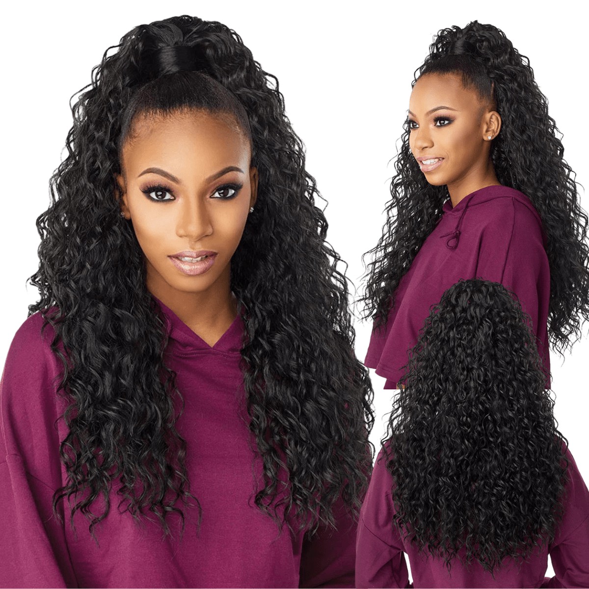 Sensationnel Instant Up & Down Synthetic Pony Tail & Half Wig - UD 2