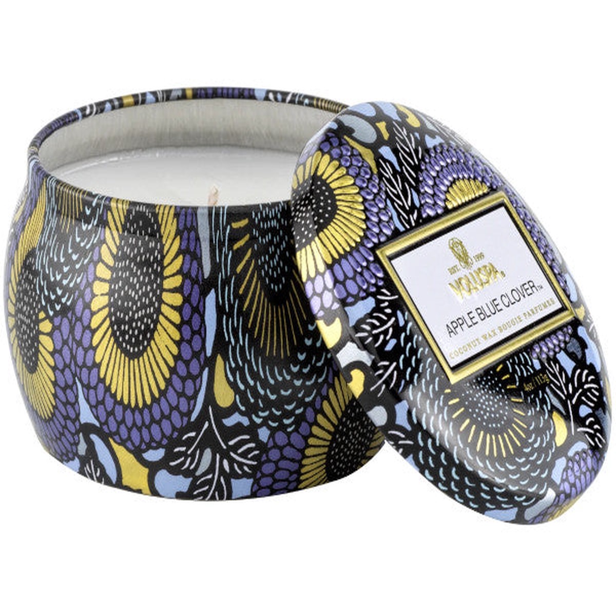Apple Blue Clover Mini Tin Candle