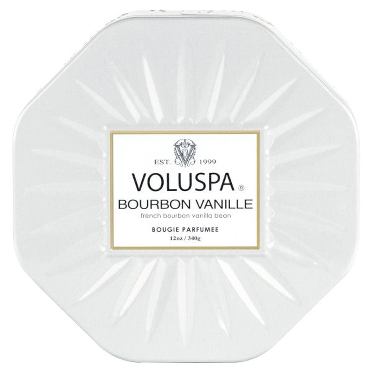 Bourbon Vanille 3 Wick Octagon Tin Candle