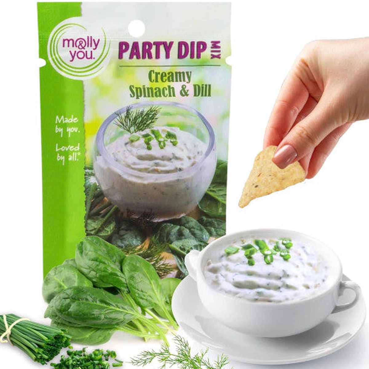 Creamy Spinach & Dill Party Dip Mix