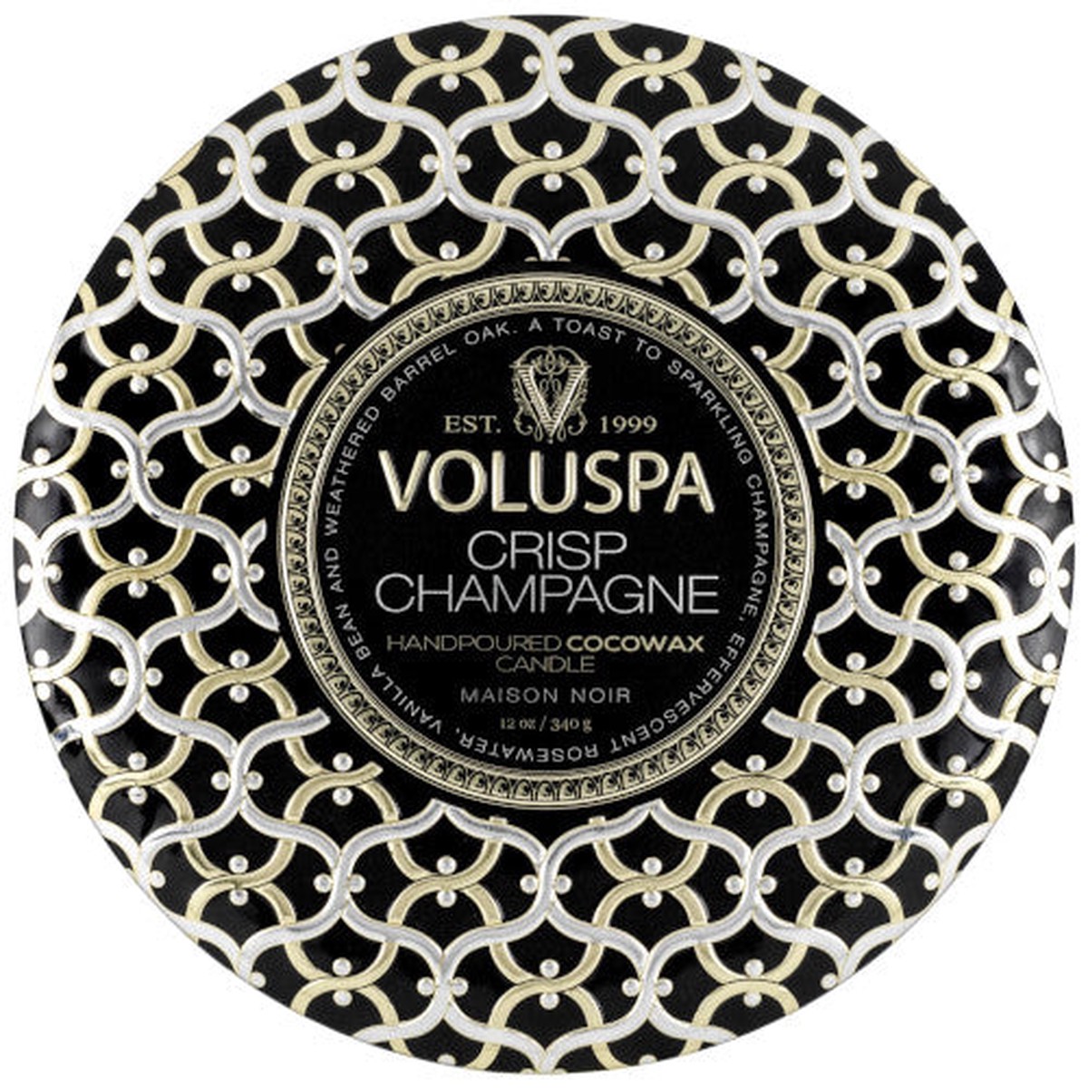 Crisp Champagne 3 Wick Tin Candle