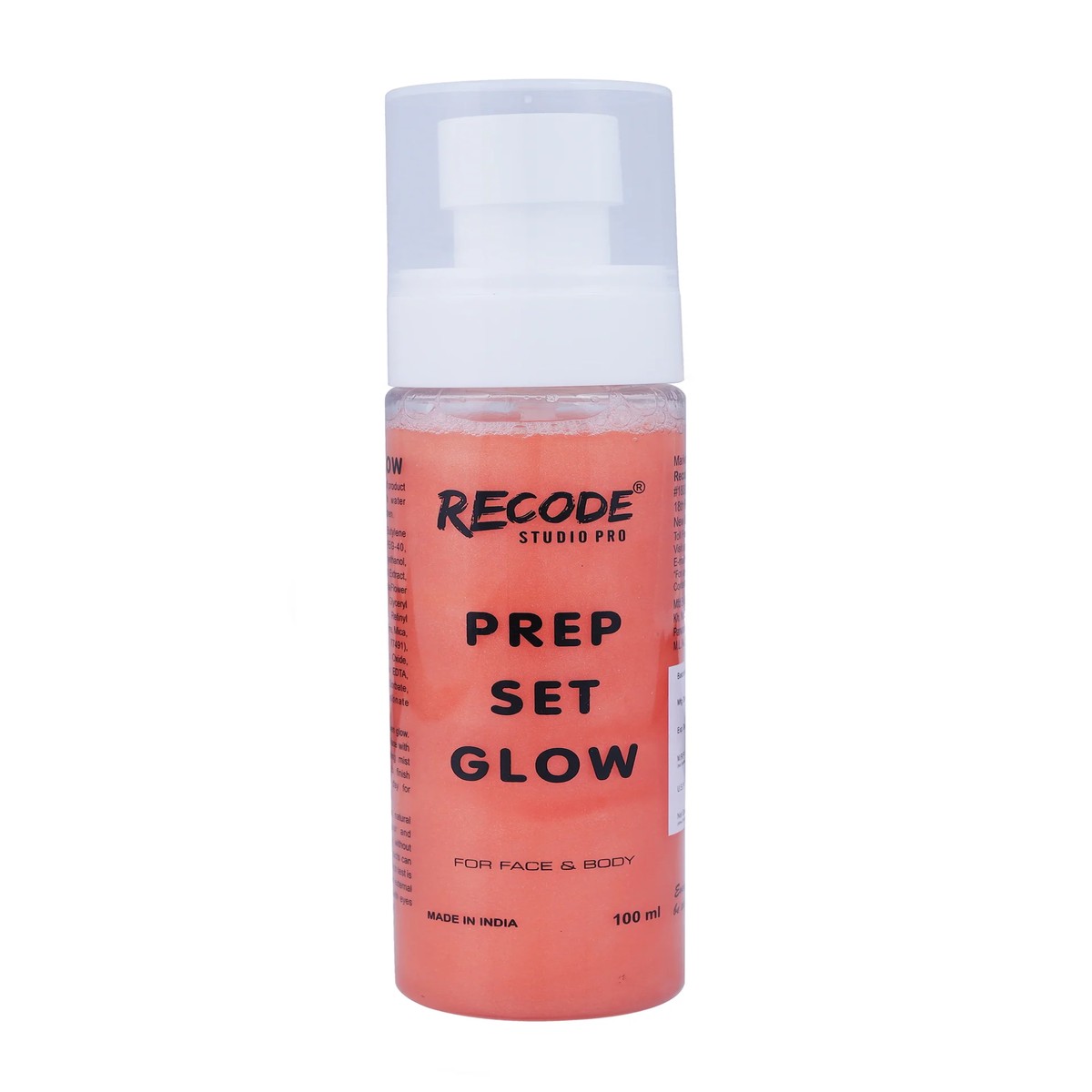 Recode Prep Set Glow-100 ML with Pink Shimmer