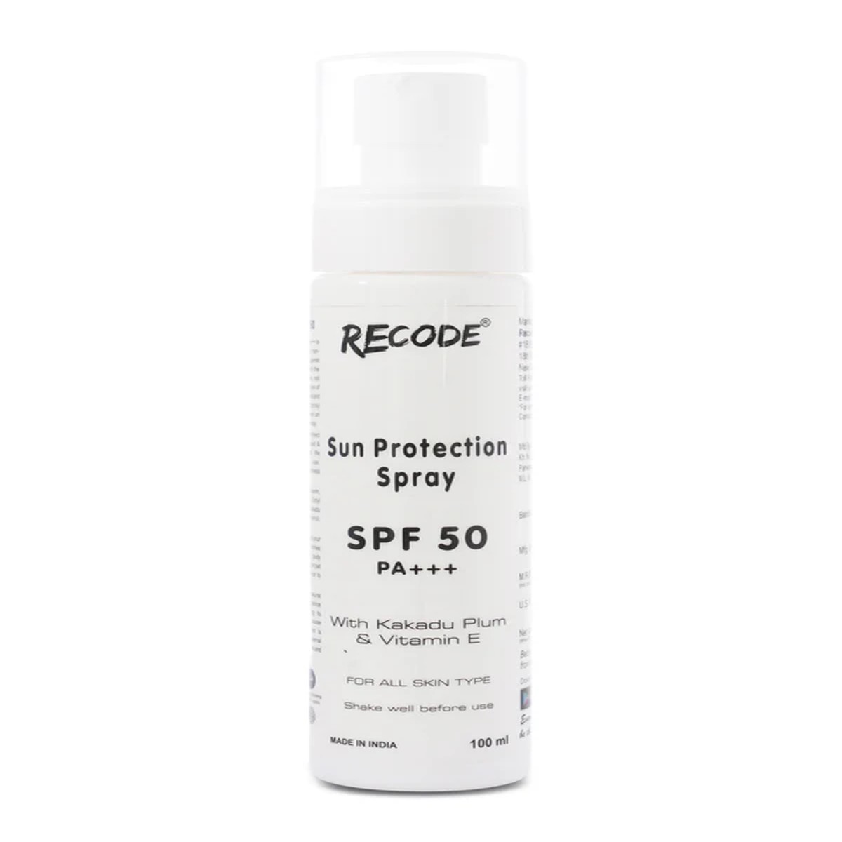 Recode Sun Protection Face Spray SPF50 PA+++ - 100 ML